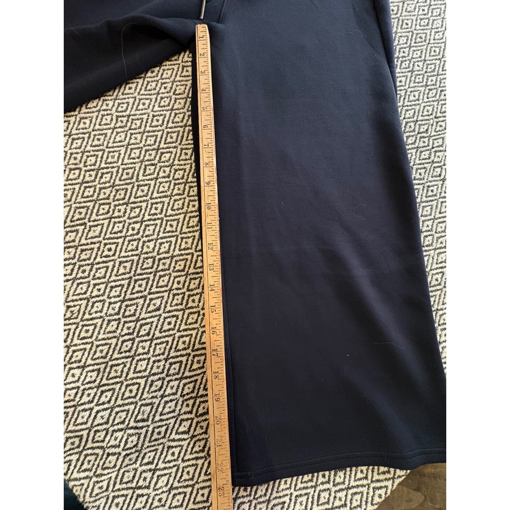 Spanx AirEssentials Wide Leg Crop Pants Navy Blue Petite Medium Loungewear - Picture 4 of 4